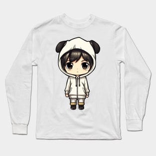 Japanese Manga Character Drawing Long Sleeve T-Shirt